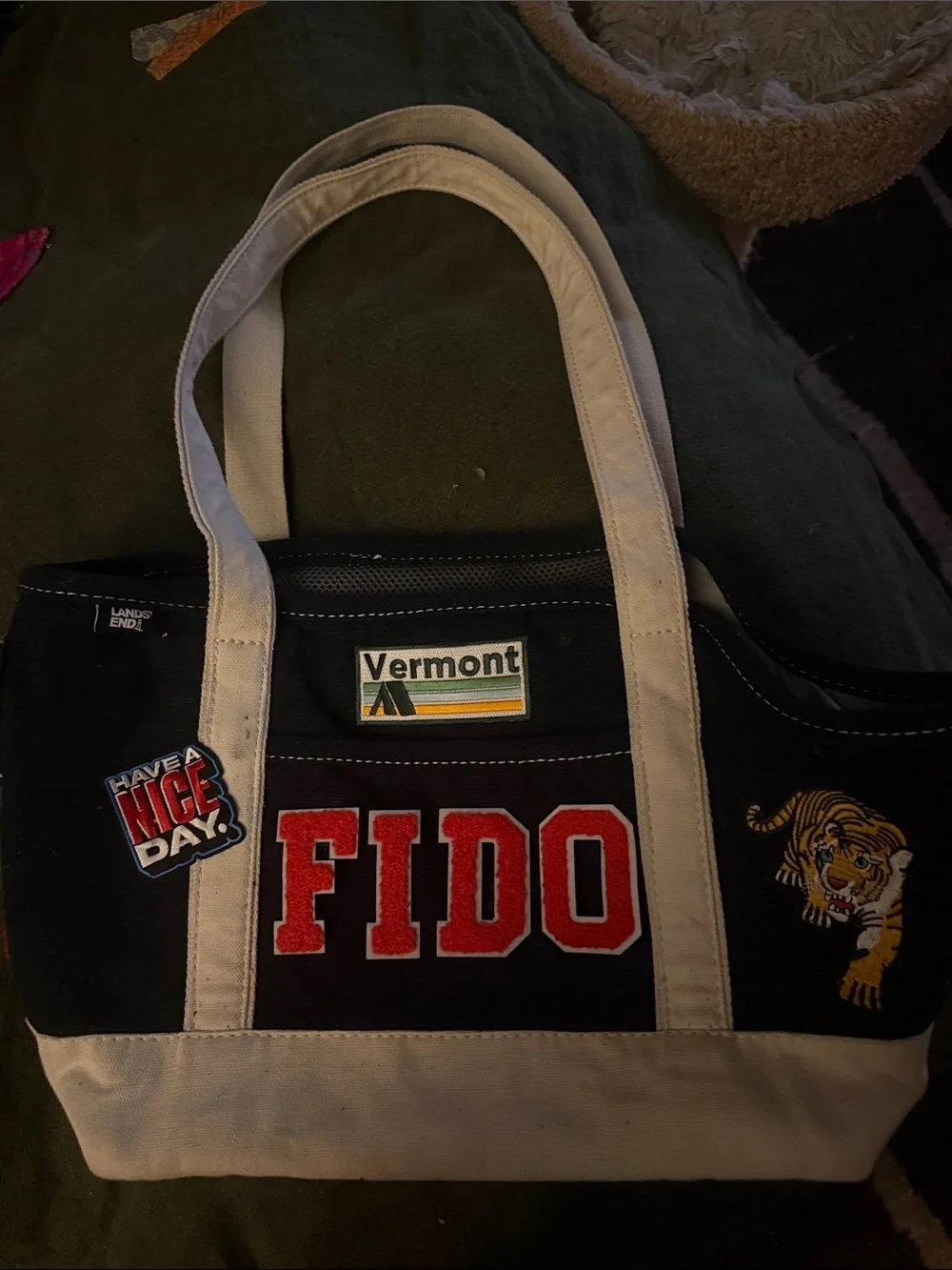 CUSTOM CANVAS PERSONALIZED PET CARRIER
